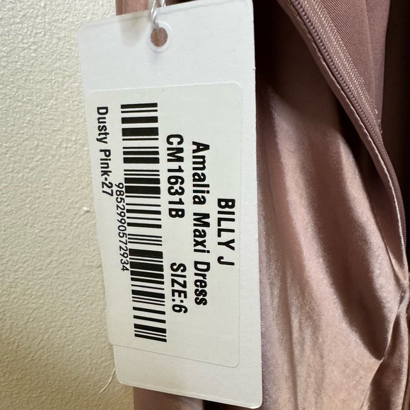 Billy J NWT Soft Pink Maxi Dress size 6 - Picture 6 of 8